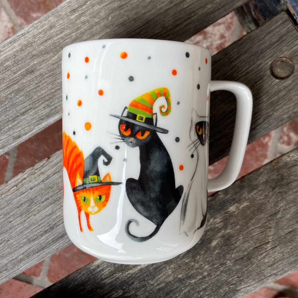 Portobello by design Halloween cat mug